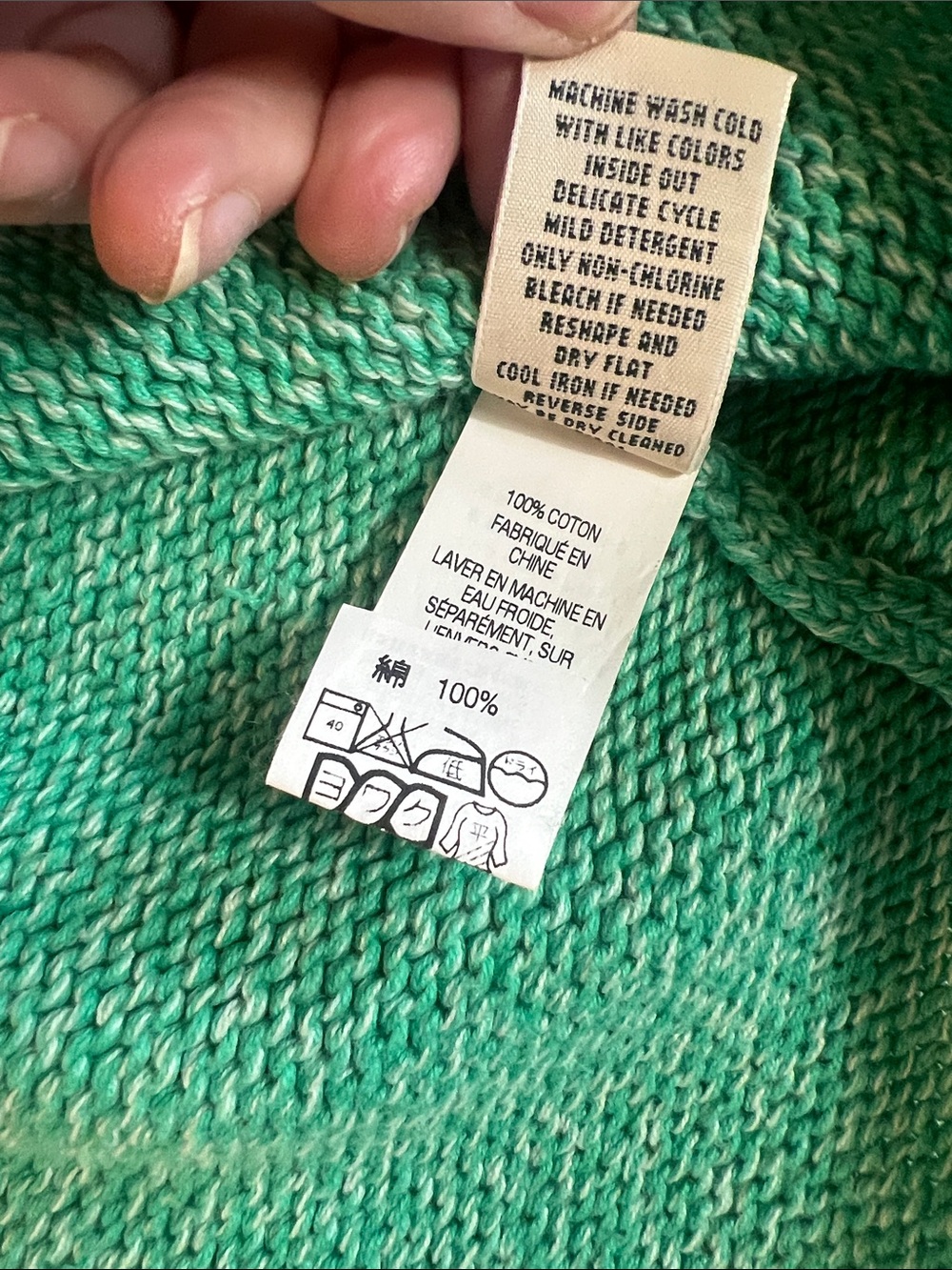 L.L. Bean Women's green Marled Button-Front Cardigan XL - Picture 7 of 10